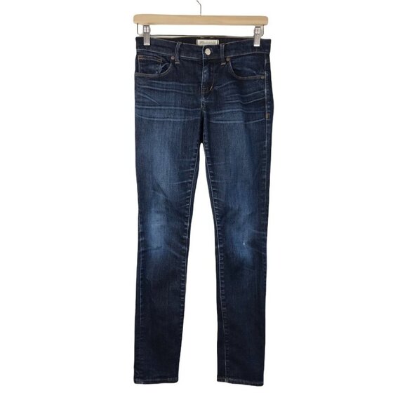 Madewell Denim - Madewell  Dark Wash Mid-Rise Skinny Jeans  Size 25